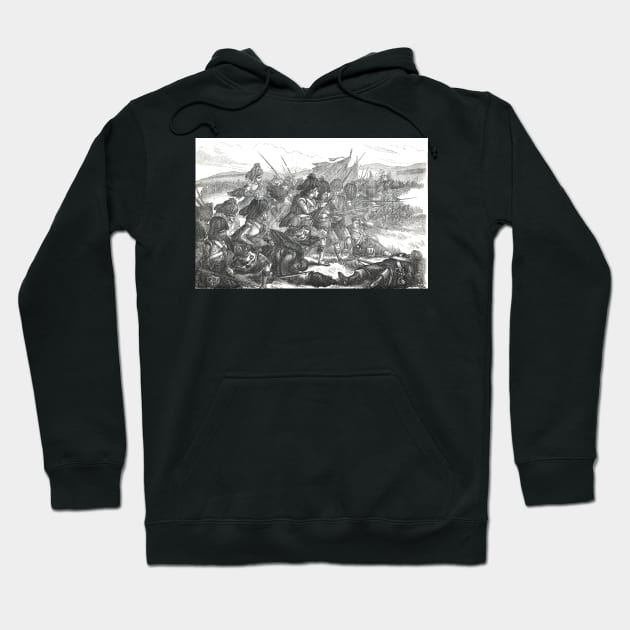 Advance of the Highlanders at the battle of Alma, Crimean War, 1854 Hoodie by artfromthepast